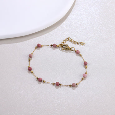 MBSS222 STAINLESS STEEL BRACELET WITH BEADS