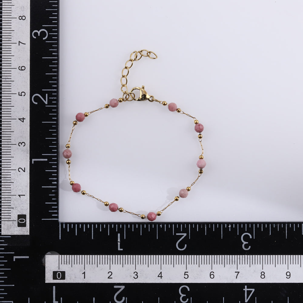 MBSS222 STAINLESS STEEL BRACELET WITH BEADS