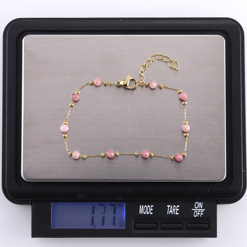 MBSS222 STAINLESS STEEL BRACELET WITH BEADS