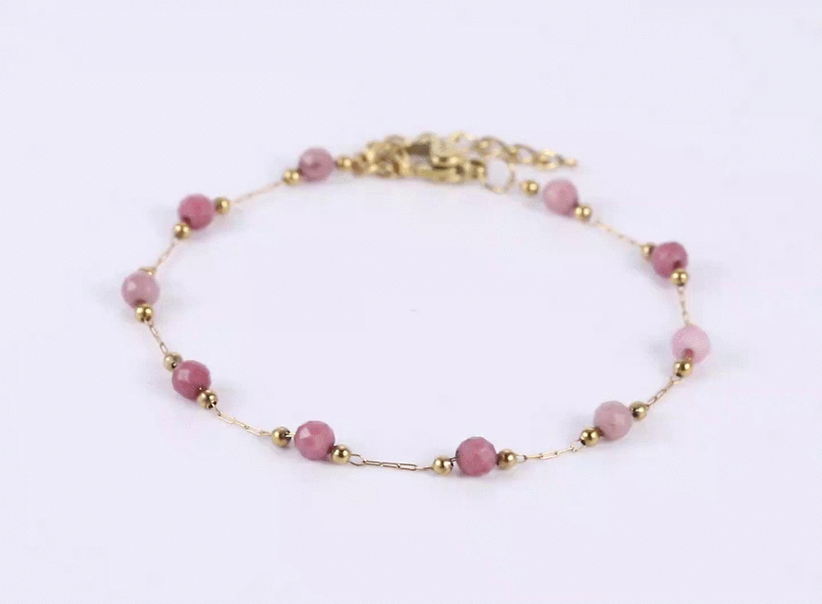 MBSS222 STAINLESS STEEL BRACELET WITH BEADS