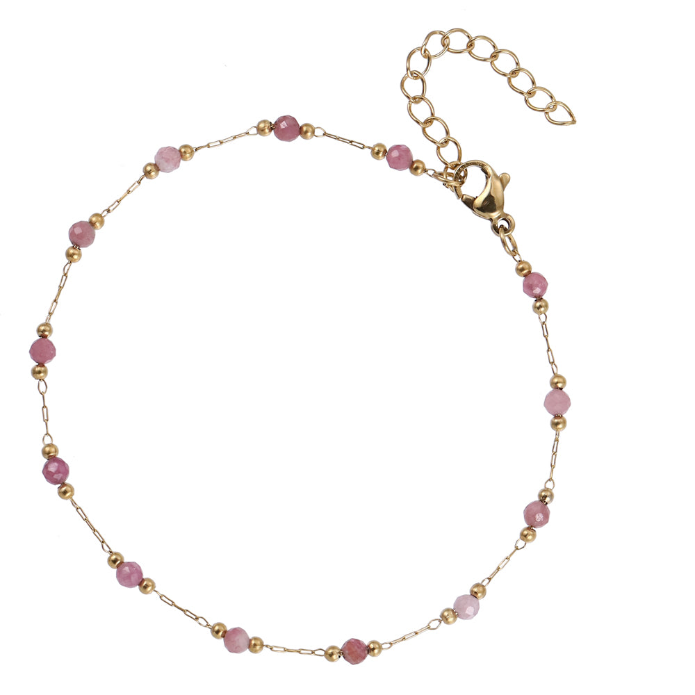 MBSS222 STAINLESS STEEL BRACELET WITH BEADS