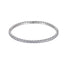 MBSS238 STAINLESS STEEL ELASTIC TENNIS BRACELET WITH CZ