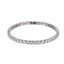 MBSS238 STAINLESS STEEL ELASTIC TENNIS BRACELET WITH CZ