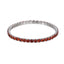 MBSS238 STAINLESS STEEL ELASTIC TENNIS BRACELET WITH CZ