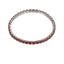 MBSS238 STAINLESS STEEL ELASTIC TENNIS BRACELET WITH CZ