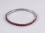 MBSS238 STAINLESS STEEL ELASTIC TENNIS BRACELET WITH CZ