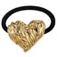 MBSS240 STAINLESS STEEL ORGANIC TEXTURE HOLLOW HEART WITH ELASTIC BAND
