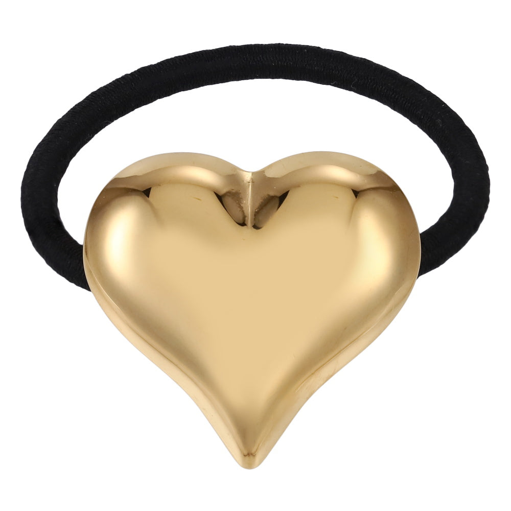 MBSS241 STAINLESS STEEL HOLLOW HEART WITH ELASTIC BAND