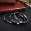 MBSS248 STAINLESS STEEL LEATHER BRACELET WITH BUCKLE DESIGN