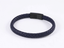 MBSS249 STAINLESS STEEL BRAIDED LEATHER & ROPE BRACELET