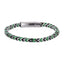 MBSS258 STAINLESS STEEL CHAIN BRACELET WITH ROPE
