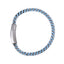 MBSS258 STAINLESS STEEL CHAIN BRACELET WITH ROPE