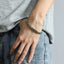 MBSS258 STAINLESS STEEL CHAIN BRACELET WITH ROPE