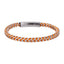 MBSS258 STAINLESS STEEL CHAIN BRACELET WITH ROPE
