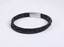 MBSS260 STAINLESS STEEL BRAIDED LEATHER BRACELET