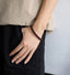 MBSS269 STAINLESS STEEL BRAIDED LEATHER BRACELET