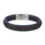 MBSS270 STAINLESS STEEL LEATHER BRACELET