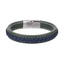 MBSS270 STAINLESS STEEL LEATHER BRACELET