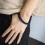MBSS272 STAINLESS STEEL DOUBLE BRAIDED LEATHER BRACELET