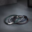 MBSS273 STAINLESS STEEL BRAIDED LEATHER BRACELET