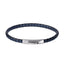 MBSS273 STAINLESS STEEL BRAIDED LEATHER BRACELET