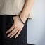 MBSS273 STAINLESS STEEL BRAIDED LEATHER BRACELET