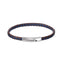 MBSS273 STAINLESS STEEL BRAIDED LEATHER BRACELET