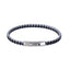 MBSS273 STAINLESS STEEL BRAIDED LEATHER BRACELET