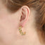 MESS101 STAINLESS STEEL CRINKLE STUD EARRING