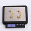 MESS101 STAINLESS STEEL CRINKLE STUD EARRING
