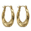 MESS49 STAINLESS STEEL ROUND HOOP EARRING