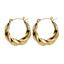 MESS49 STAINLESS STEEL ROUND HOOP EARRING