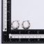 MESS49 STAINLESS STEEL ROUND HOOP EARRING