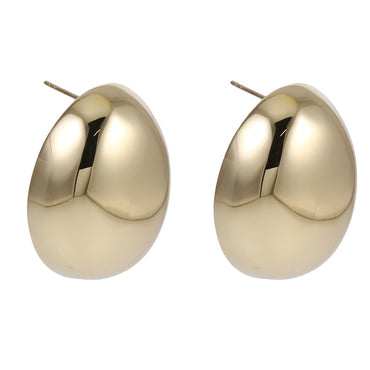 MESS57 STAINLESS STEEL OVAL EARRING