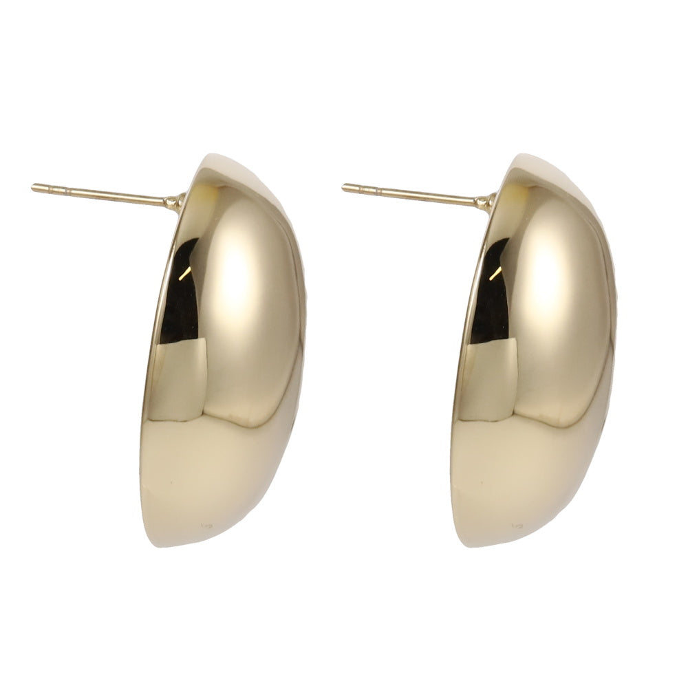 MESS57 STAINLESS STEEL OVAL EARRING