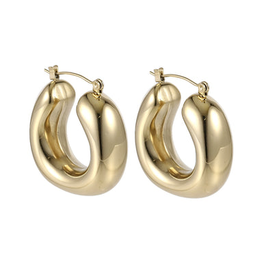 MESS58 STAINLESS STEEL HOLLOW EARRING