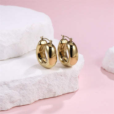 MESS58 STAINLESS STEEL HOLLOW EARRING