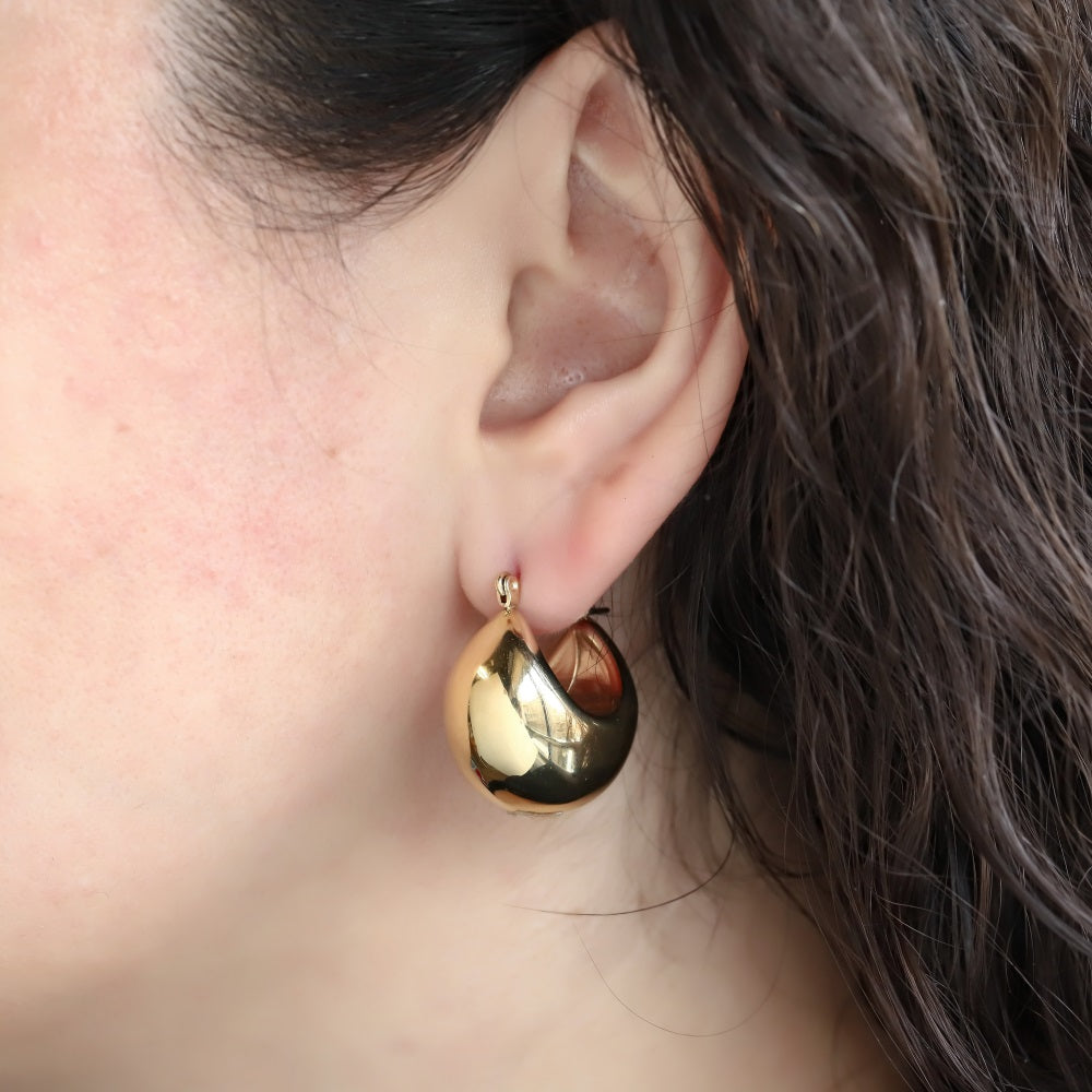 MESS59 STAINLESS STEEL HOLLOW EARRING