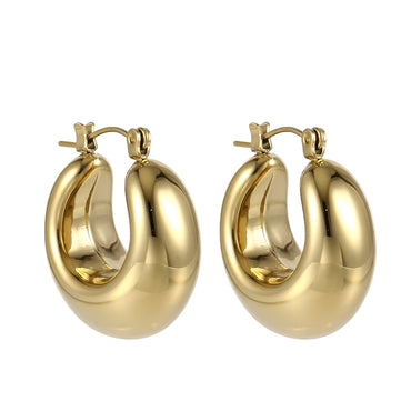 MESS60 STAINLESS STEEL HOLLOW EARRING