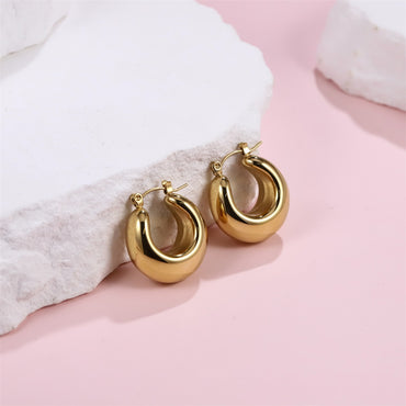 MESS60 STAINLESS STEEL HOLLOW EARRING