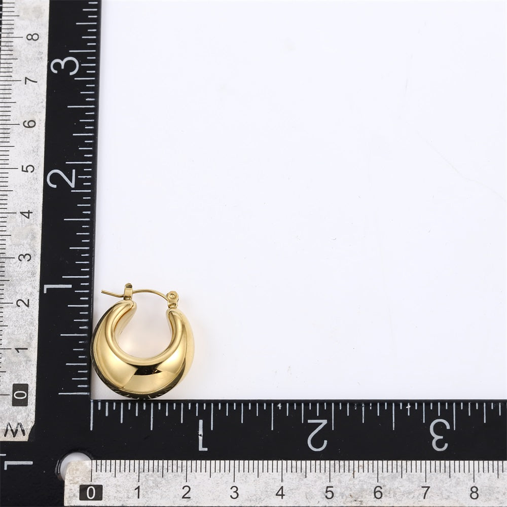 MESS60 STAINLESS STEEL HOLLOW EARRING