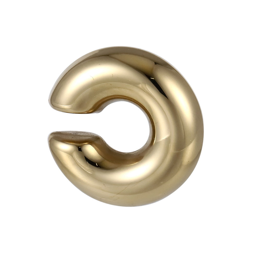 MESS61 STAINLESS STEEL HOLLOW EAR CUFF (BY PIECE)