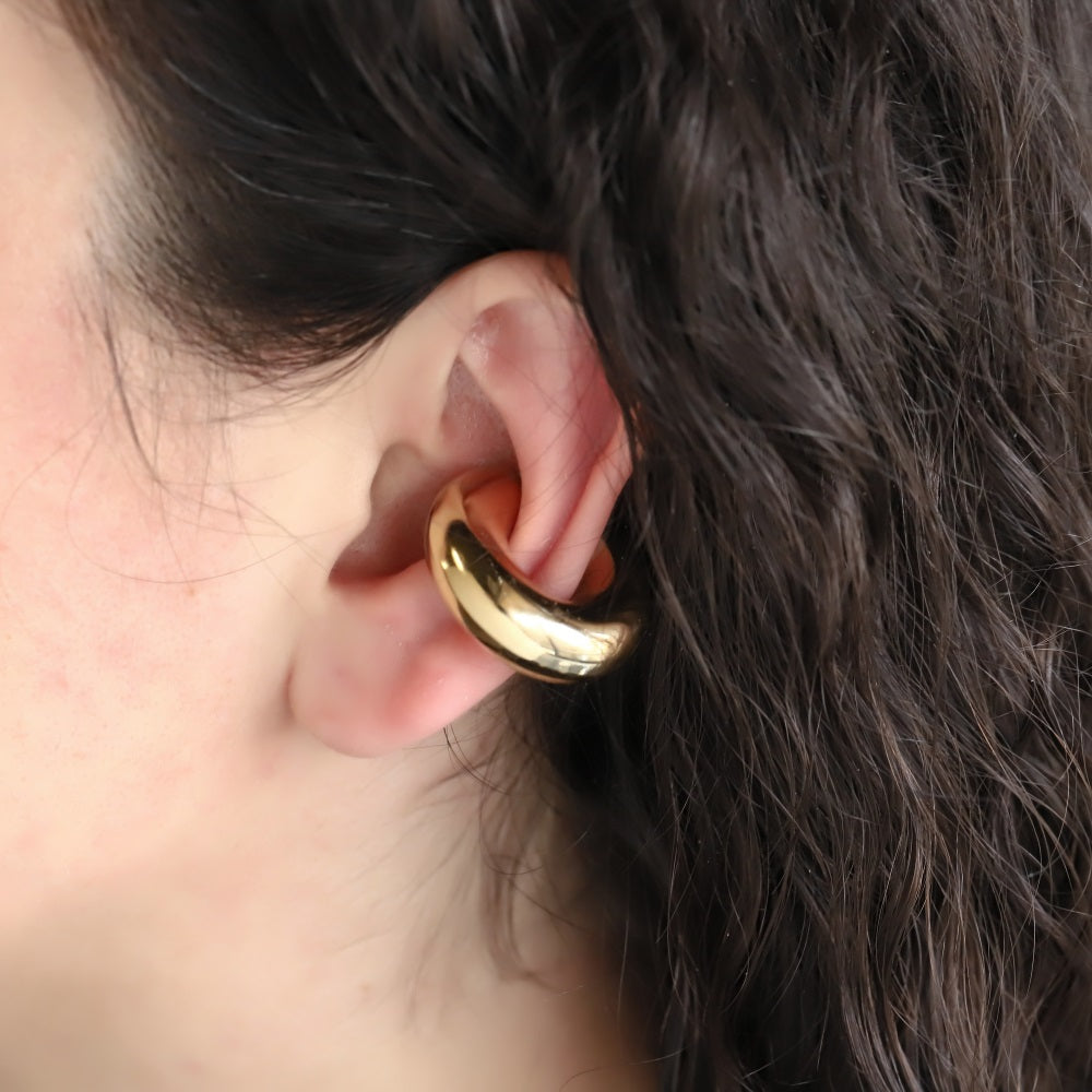 MESS61 STAINLESS STEEL HOLLOW EAR CUFF (BY PIECE)