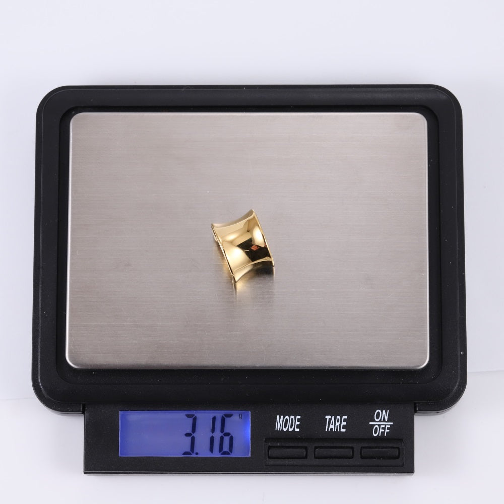 MESS65 STAINLESS STEEL CHUNKY CURVED EAR CUFF (BY PIECE)