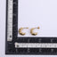 MESS69 STAINLESS STEEL CROISSANT STUD EARRING