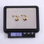 MESS69 STAINLESS STEEL CROISSANT STUD EARRING
