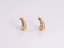 MESS69 STAINLESS STEEL CROISSANT STUD EARRING