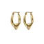 MESS70 STAINLESS STEEL TWISTED HOOP EARRING