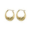 MESS70 STAINLESS STEEL TWISTED HOOP EARRING