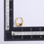 MESS70 STAINLESS STEEL TWISTED HOOP EARRING